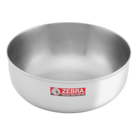 GETIT.QA- Qatar’s Best Online Shopping Website offers ZEBRA STAINLESS STEEL WATER BOWL-- 18 CM-- 111018 at the lowest price in Qatar. Free Shipping & COD Available!