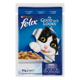 GETIT.QA- Qatar’s Best Online Shopping Website offers PURINA FELIX ADULT CAT WITH SARDINE IN JELLY 85 G at the lowest price in Qatar. Free Shipping & COD Available!