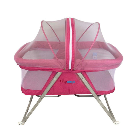 GETIT.QA- Qatar’s Best Online Shopping Website offers FIRST STEP BABY CRADLE P9086 PINK at the lowest price in Qatar. Free Shipping & COD Available!