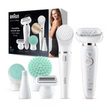 GETIT.QA- Qatar’s Best Online Shopping Website offers BRAUN SILK-EPIL 9 SES9300 3D BEAUTY SET WET & DRY EPILATOR WITH 8 EXTRAS at the lowest price in Qatar. Free Shipping & COD Available!