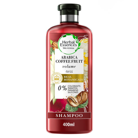 GETIT.QA- Qatar’s Best Online Shopping Website offers HERBAL ESSENCES BIO: RENEW VOLUME ARABICA COFFEE FRUIT SHAMPOO 400 ML at the lowest price in Qatar. Free Shipping & COD Available!