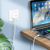 GETIT.QA- Qatar’s Best Online Shopping Website offers HOCO SINGLE PORT SUPER FAST WALL CHARGER, 20W, WHITE, C91B-PD at the lowest price in Qatar. Free Shipping & COD Available!