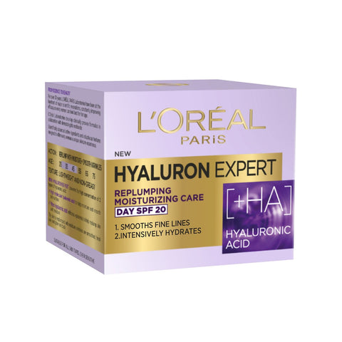 GETIT.QA- Qatar’s Best Online Shopping Website offers L'OREAL PARIS DAY CREAM HYALURON EXPERT SPF 20 50 ML at the lowest price in Qatar. Free Shipping & COD Available!
