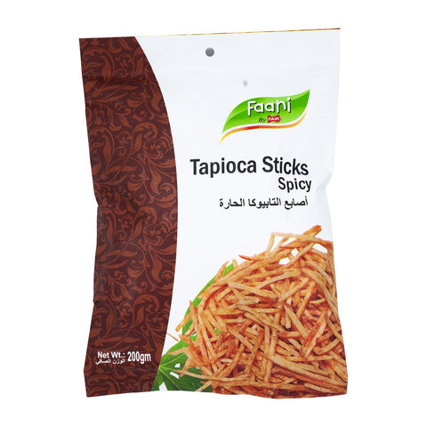 GETIT.QA- Qatar’s Best Online Shopping Website offers FAANI TAPIOCA STICKS SPICY 200 G at the lowest price in Qatar. Free Shipping & COD Available!