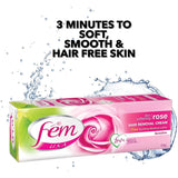 GETIT.QA- Qatar’s Best Online Shopping Website offers FEM USA HAIR REMOVAL CREAM WITH ROSE SOFT & MOISTURIZING SKIN 120 G at the lowest price in Qatar. Free Shipping & COD Available!