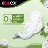 GETIT.QA- Qatar’s Best Online Shopping Website offers KOTEX NATURAL MAXI PROTECT THICK 100% COTTON PAD SUPER SIZE WITH WINGS 26 PCS at the lowest price in Qatar. Free Shipping & COD Available!