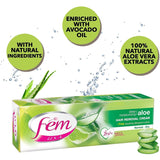 GETIT.QA- Qatar’s Best Online Shopping Website offers FEM USA HAIR REMOVAL CREAM WITH ALOE VERA FOR DEEP MOISTURIZING 120 G at the lowest price in Qatar. Free Shipping & COD Available!