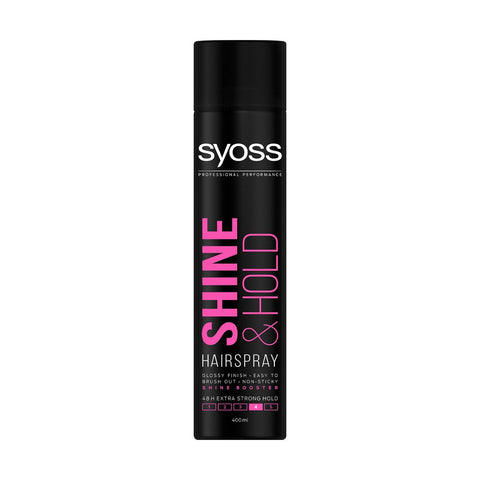 GETIT.QA- Qatar’s Best Online Shopping Website offers SYOSS SHINE & HOLD HAIR SPRAY-- 400 ML at the lowest price in Qatar. Free Shipping & COD Available!