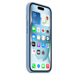 GETIT.QA- Qatar’s Best Online Shopping Website offers APPLE IPHONE 15 SILICONE CASE WITH MAGSAFE, WINTER BLUE, MT0Y3ZM/A at the lowest price in Qatar. Free Shipping & COD Available!