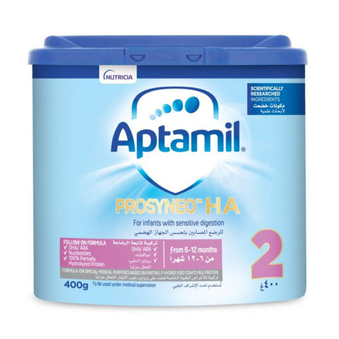 GETIT.QA- Qatar’s Best Online Shopping Website offers APTAMIL PROSYNEO HA STAGE 2 FROM 6-12 MONTHS 400 G at the lowest price in Qatar. Free Shipping & COD Available!