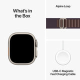 GETIT.QA- Qatar’s Best Online Shopping Website offers APPLE WATCH ULTRA 2 GPS + CELLULAR, TITANIUM CASE WITH INDIGO ALPINE LOOP, 49 MM, SMALL, MRER3AE/A at the lowest price in Qatar. Free Shipping & COD Available!