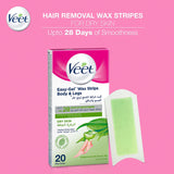 GETIT.QA- Qatar’s Best Online Shopping Website offers VEET HAIR REMOVAL COLD WAX STRIPS DRY SKIN 20 PCS at the lowest price in Qatar. Free Shipping & COD Available!