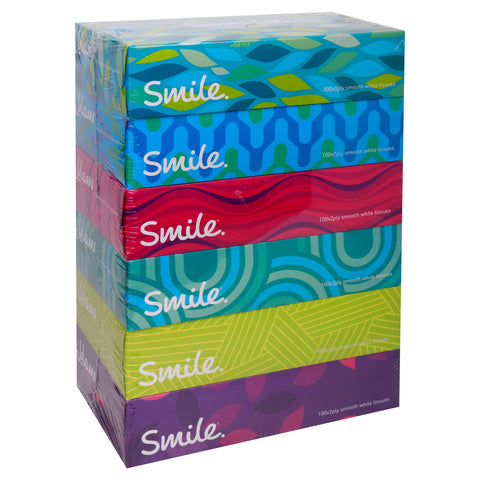 GETIT.QA- Qatar’s Best Online Shopping Website offers SMILE FACIAL TISSUE 2 PLY 6 X 100PCS at the lowest price in Qatar. Free Shipping & COD Available!