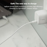 GETIT.QA- Qatar’s Best Online Shopping Website offers BELKIN USB-C PD GAN WALL CHARGER, 30 W, WCH001MY at the lowest price in Qatar. Free Shipping & COD Available!