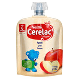 GETIT.QA- Qatar’s Best Online Shopping Website offers NESTLE CERELAC APPLE FRUITS PUREE POUCH BABY FOOD FROM 6 MONTHS 90 G at the lowest price in Qatar. Free Shipping & COD Available!