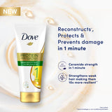 GETIT.QA- Qatar’s Best Online Shopping Website offers DOVE PROTEIN SUPER CONDITIONER CERAMIDE STRENGTH IN 1 MINUTE 180 ML at the lowest price in Qatar. Free Shipping & COD Available!