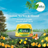 GETIT.QA- Qatar’s Best Online Shopping Website offers VATIKA NATURALS DANDRUFF GUARD STYLING HAIR CREAM LEMON-- TEA TREE & ALMOND-- 210 ML at the lowest price in Qatar. Free Shipping & COD Available!