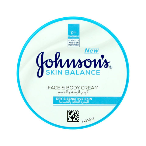 GETIT.QA- Qatar’s Best Online Shopping Website offers JOHNSON'S SKIN BALANCE FACE & BODY CREAM DRY & SENSITIVE SKIN 200 ML at the lowest price in Qatar. Free Shipping & COD Available!