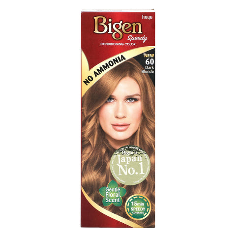 GETIT.QA- Qatar’s Best Online Shopping Website offers BIGEN SPEEDY CONDITIONING COLOR-- 60 DARK BLONDE-- 1 PKT at the lowest price in Qatar. Free Shipping & COD Available!