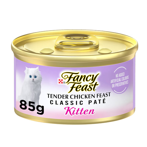 GETIT.QA- Qatar’s Best Online Shopping Website offers PURINA FANCY FEAST CLASSIC PATE TENDER CHICKEN FEAST FOR KITTEN 85 G
 at the lowest price in Qatar. Free Shipping & COD Available!