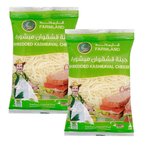 GETIT.QA- Qatar’s Best Online Shopping Website offers FARMLAND SHREDDED KASHKAVAL CHEESE 2 X 200 G at the lowest price in Qatar. Free Shipping & COD Available!