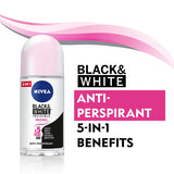 GETIT.QA- Qatar’s Best Online Shopping Website offers NIVEA ANTIPERSPIRANT ROLL-ON BLACK & WHITE ORIGINAL 50 ML at the lowest price in Qatar. Free Shipping & COD Available!