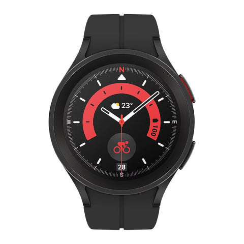 GETIT.QA- Qatar’s Best Online Shopping Website offers SAMSUNG GALAXY WATCH 5 PRO LTE, 45 MM, BLACK TITANIUM, SMR925FZKAXSG at the lowest price in Qatar. Free Shipping & COD Available!