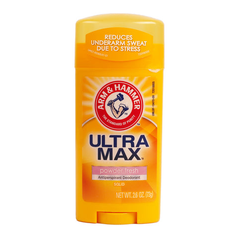 GETIT.QA- Qatar’s Best Online Shopping Website offers ARM & HAMMER ULTRA MAX POWDER FRESH ANTI-PERSPIRANT DEODORANT STICK 73 G at the lowest price in Qatar. Free Shipping & COD Available!