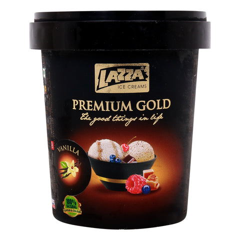 GETIT.QA- Qatar’s Best Online Shopping Website offers LAZZA PREMIUM GOLD ICE CREAM, VANILLA, 500 ML at the lowest price in Qatar. Free Shipping & COD Available!