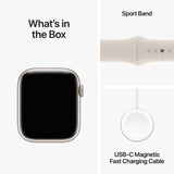 GETIT.QA- Qatar’s Best Online Shopping Website offers APPLE WATCH SERIES 9 GPS, STARLIGHT ALUMINIUM CASE WITH STARLIGHT SPORT BAND, 41 MM, S/M, MR8T3QA/A at the lowest price in Qatar. Free Shipping & COD Available!