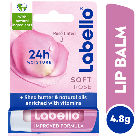 GETIT.QA- Qatar’s Best Online Shopping Website offers LABELLO LIP BALM MOISTURISING LIP CARE SOFT ROSE 4.8 G at the lowest price in Qatar. Free Shipping & COD Available!