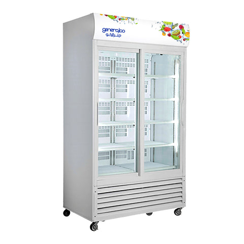 GETIT.QA- Qatar’s Best Online Shopping Website offers GENERALCO DOUBLE DOOR GLASS CHILLER, 1075 L, WHITE, ME-LS133AHA at the lowest price in Qatar. Free Shipping & COD Available!