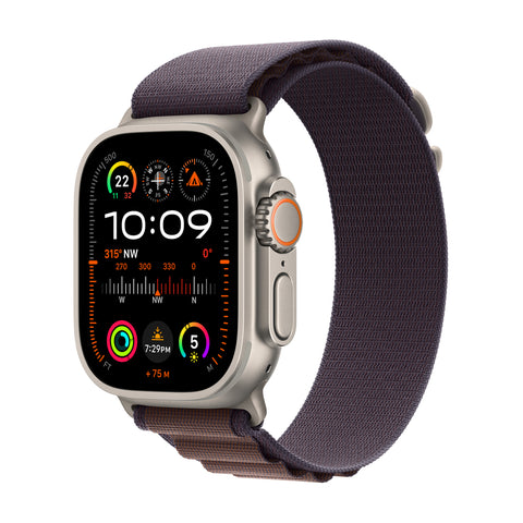 GETIT.QA- Qatar’s Best Online Shopping Website offers APPLE WATCH ULTRA2 GPS + CELLULAR, TITANIUM CASE WITH INDIGO ALPINE LOOP, 49 MM, LARGE, MREW3AE/A at the lowest price in Qatar. Free Shipping & COD Available!