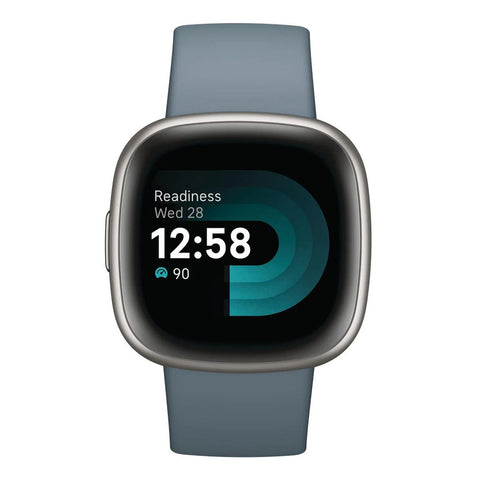 GETIT.QA- Qatar’s Best Online Shopping Website offers FITBIT FB523SRAG VERSA 4 SMART WATCH WATERFALL BLUE/PLATINUM ALUMINIUM at the lowest price in Qatar. Free Shipping & COD Available!