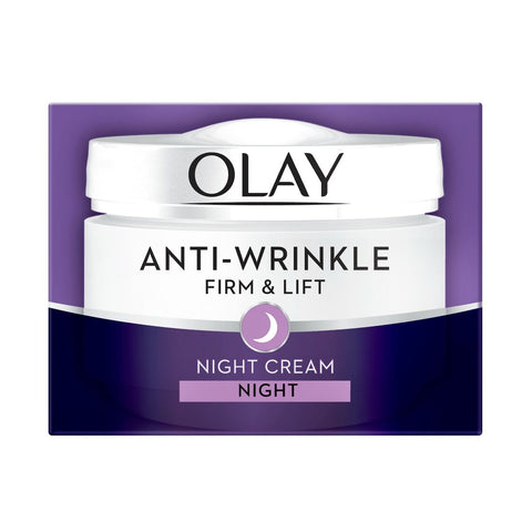 GETIT.QA- Qatar’s Best Online Shopping Website offers OLAY ANTI-WRINKLE FIRM & LIFT NIGHT CREAM 50 ML at the lowest price in Qatar. Free Shipping & COD Available!