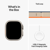 GETIT.QA- Qatar’s Best Online Shopping Website offers APPLE WATCH ULTRA 2 GPS + CELLULAR, TITANIUM CASE WITH ORANGE/BEIGE TRAIL LOOP, 49 MM, M/L, MRF23AE/A at the lowest price in Qatar. Free Shipping & COD Available!