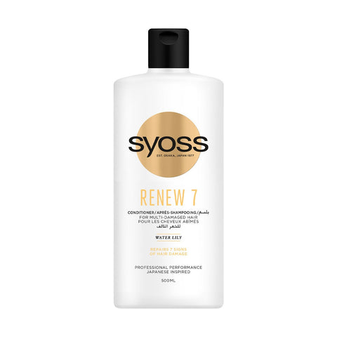 GETIT.QA- Qatar’s Best Online Shopping Website offers SYOSS RENEW 7 CONDITIONER FOR MULTI-DAMAGED HAIR 500 ML at the lowest price in Qatar. Free Shipping & COD Available!