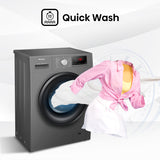 GETIT.QA- Qatar’s Best Online Shopping Website offers HISENSE FRONT LOAD WASHER, 9 KG, 1400 RPM, TITANIUM GREY, WFPV9014EVMT at the lowest price in Qatar. Free Shipping & COD Available!