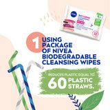 GETIT.QA- Qatar’s Best Online Shopping Website offers NIVEA FACE WIPES 3IN1 CARING CLEANSING DRY SKIN 25 PCS at the lowest price in Qatar. Free Shipping & COD Available!