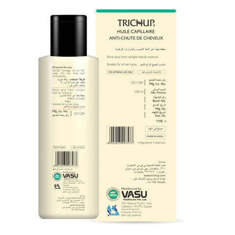 GETIT.QA- Qatar’s Best Online Shopping Website offers TRICHUP HAIR OIL HAIR FALL CONTROL 200 ML at the lowest price in Qatar. Free Shipping & COD Available!