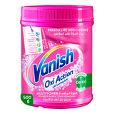 GETIT.QA- Qatar’s Best Online Shopping Website offers VANISH STAIN REMOVER OXI ACTION POWDER COLOUR AND WHITE 500 G
 at the lowest price in Qatar. Free Shipping & COD Available!