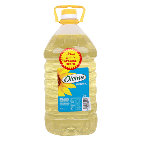 GETIT.QA- Qatar’s Best Online Shopping Website offers OLEINA SUNFLOWER OIL 3 LITRES at the lowest price in Qatar. Free Shipping & COD Available!