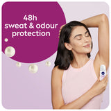 GETIT.QA- Qatar’s Best Online Shopping Website offers NIVEA ANTIPERSPIRANT ROLL-ON FOR WOMEN PEARL & BEAUTY 50 ML at the lowest price in Qatar. Free Shipping & COD Available!