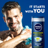 GETIT.QA- Qatar’s Best Online Shopping Website offers NIVEA MEN 3IN1 POWER FRESH SHOWER GEL 250 ML at the lowest price in Qatar. Free Shipping & COD Available!