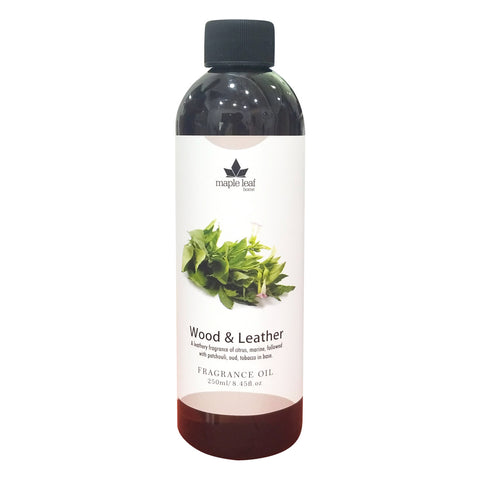 GETIT.QA- Qatar’s Best Online Shopping Website offers MAPLE LEAF WOOD & LEATHER FRAGRANCE OIL 250ML at the lowest price in Qatar. Free Shipping & COD Available!