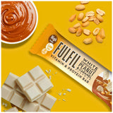 GETIT.QA- Qatar’s Best Online Shopping Website offers FULFIL WHITE CHOCOLATE PEANUT & CARAMEL VITAMIN & PROTEIN BAR 55 G
 at the lowest price in Qatar. Free Shipping & COD Available!