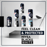 GETIT.QA- Qatar’s Best Online Shopping Website offers NIVEA MEN ANTIPERSPIRANT SPRAY BLACK & WHITE ORIGINAL 150 ML at the lowest price in Qatar. Free Shipping & COD Available!