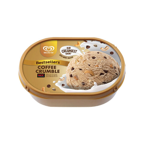 GETIT.QA- Qatar’s Best Online Shopping Website offers SELECTA COFFEE CRUMBLE ICE CREAM 750 ML at the lowest price in Qatar. Free Shipping & COD Available!