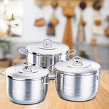 GETIT.QA- Qatar’s Best Online Shopping Website offers KORKMAZ ASTRA STAINLESS STEEL COOKWARE SET 6PC A1887 at the lowest price in Qatar. Free Shipping & COD Available!