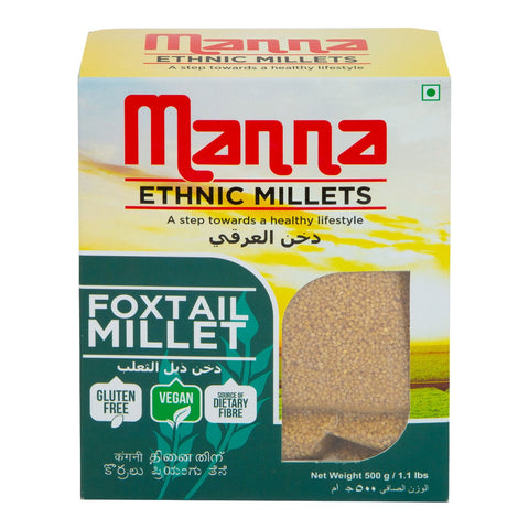 GETIT.QA- Qatar’s Best Online Shopping Website offers MANNA FOXTAIL MILLET 500 G at the lowest price in Qatar. Free Shipping & COD Available!